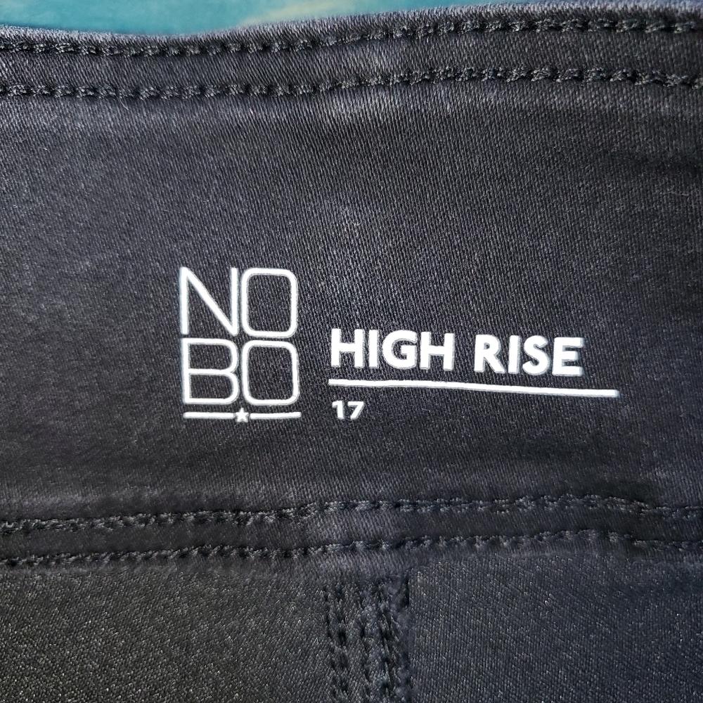 HIGH rise black Jean shorts Juniors 17 - Picture 6 of 7